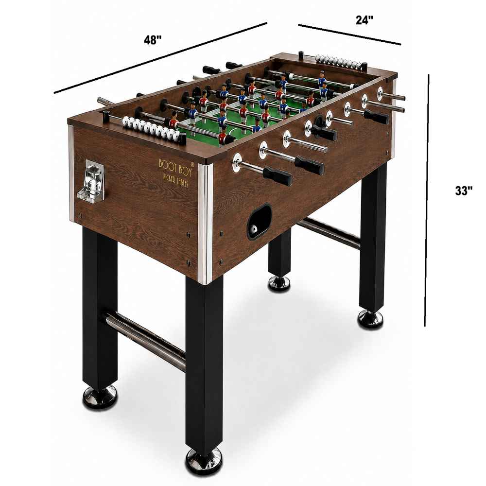BOOT BOY 'Zenith' Foosball Table II Strong Sturdy 48 Inch Soccer Table for Adults 