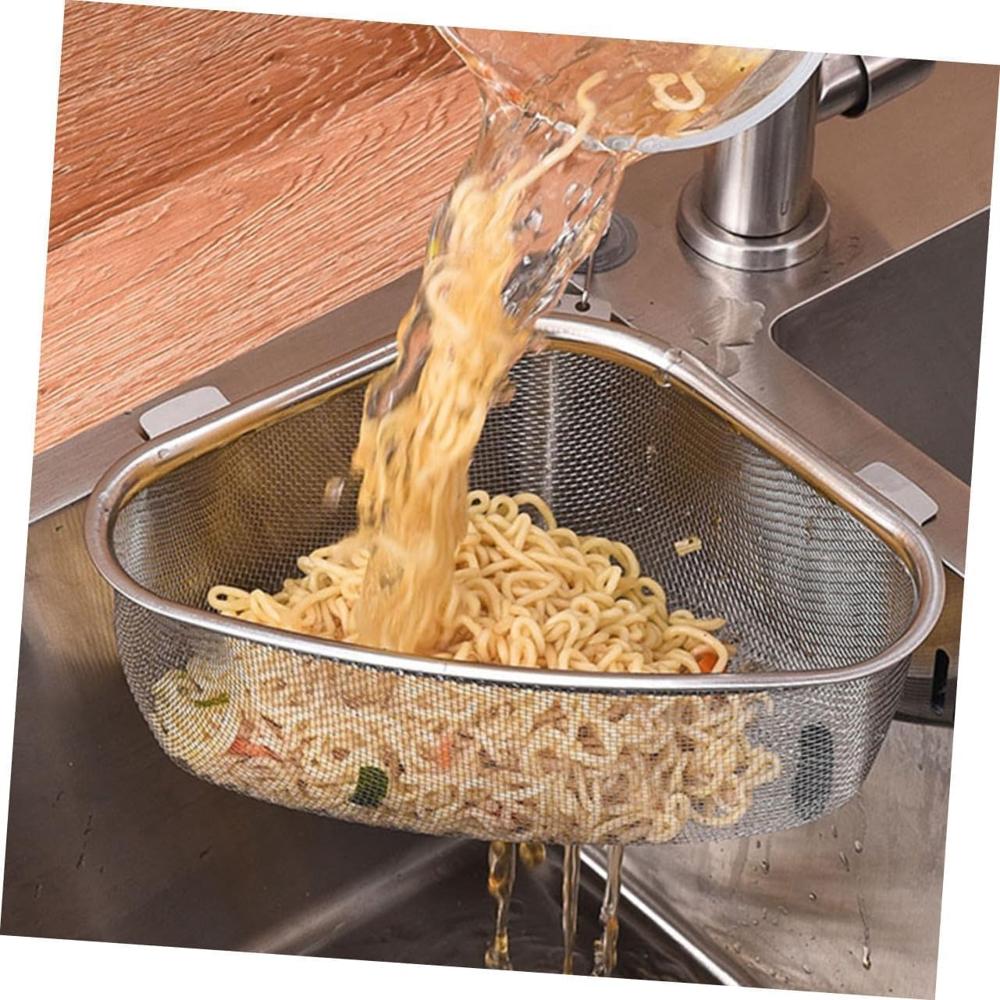STAINLESS STEEL SINK CORNER STRAINER