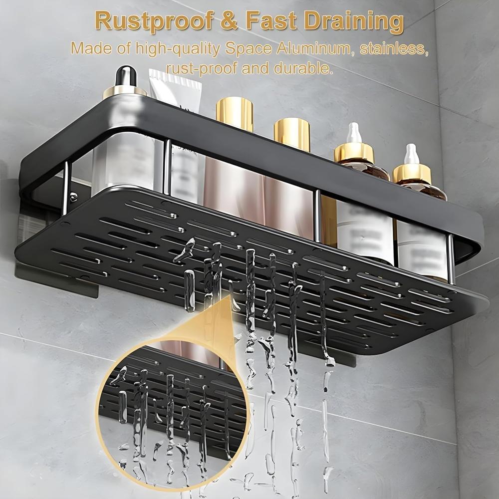 ALUMINIUM BATHROOM RACK (2 PCS)