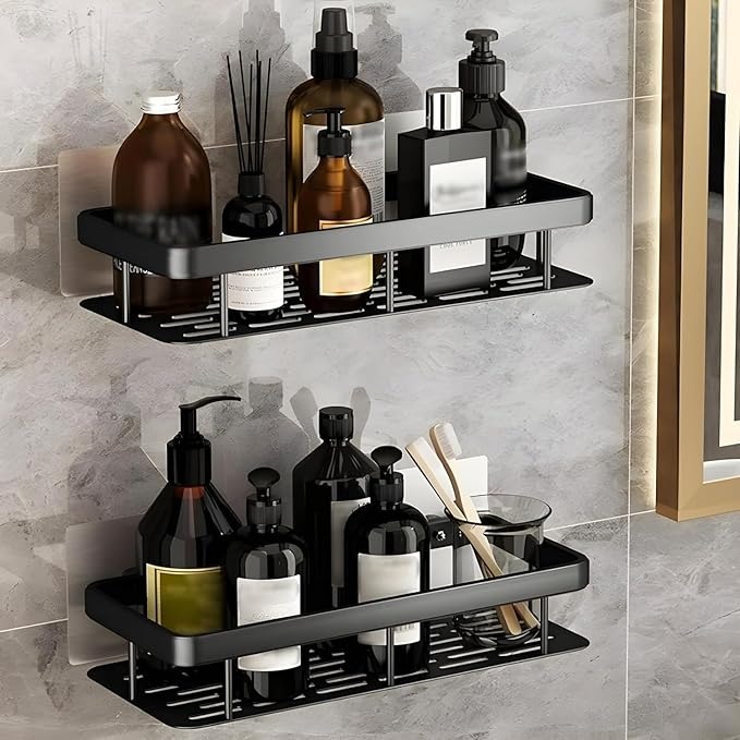 ALUMINIUM BATHROOM RACK (2 PCS)