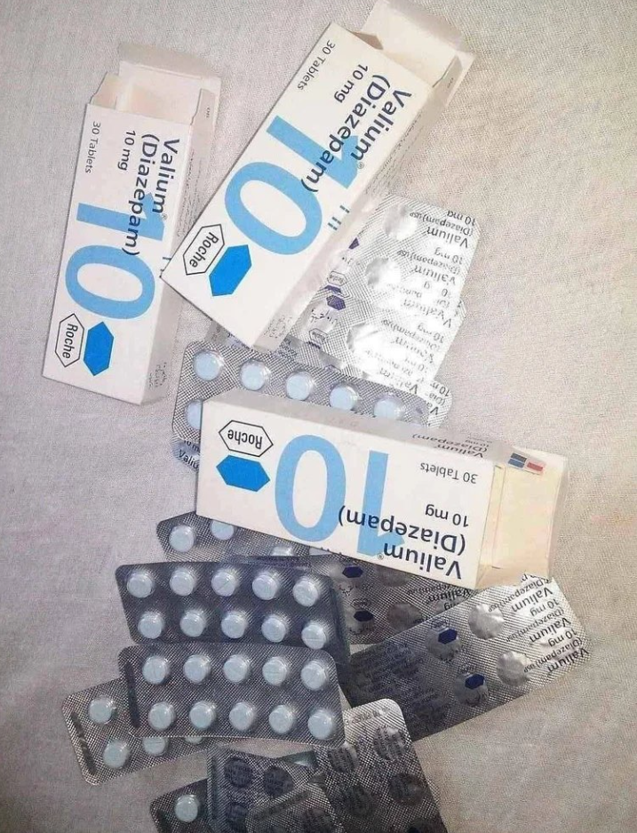 Roche 10mg Valium 30 Tablets