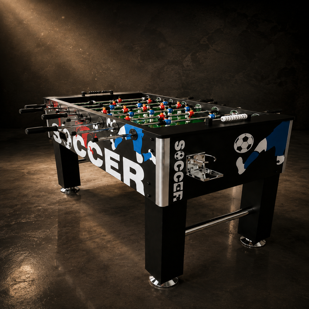 BOOT BOY Foosball Table II Soccer Game for Adults II Strong Fooseball Table II Perfect for High-Usage Entertainment Spaces & Homes II 55 * 30 * 35 Inches/L*B*H