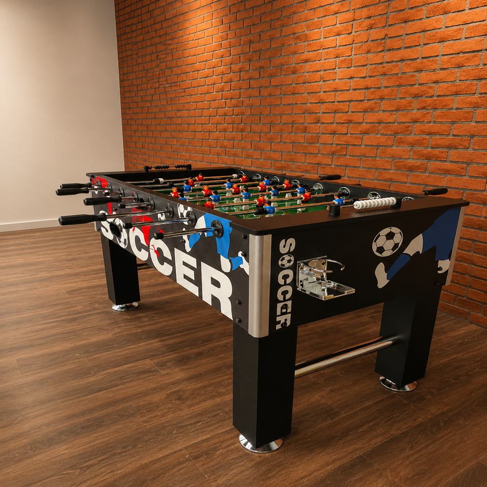 BOOT BOY Foosball Table II Soccer Game for Adults II Strong Fooseball Table II Perfect for High-Usage Entertainment Spaces & Homes II 55 * 30 * 35 Inches/L*B*H
