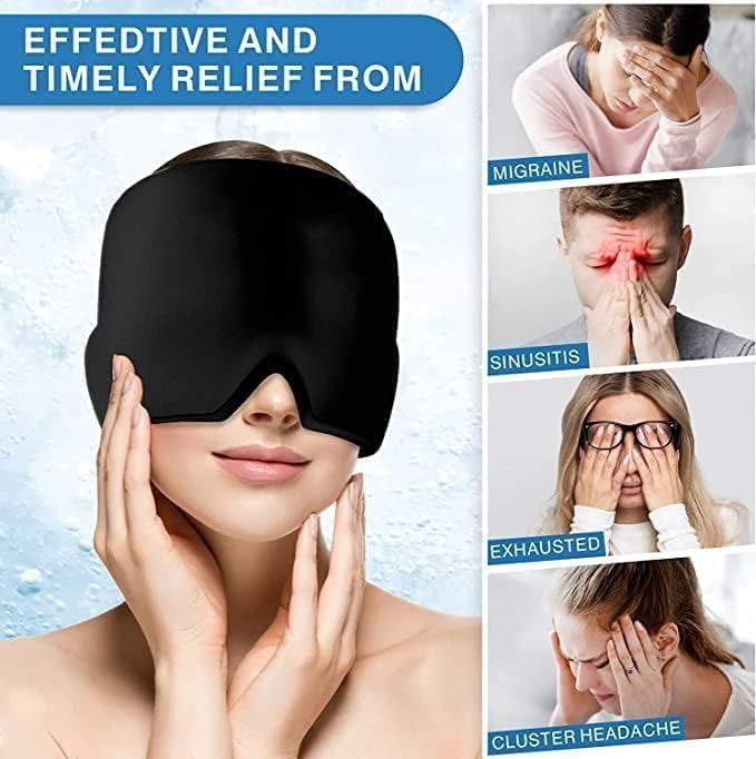 Migraine Relief Cap Reusable Ice Pack Cap for Men & Women
