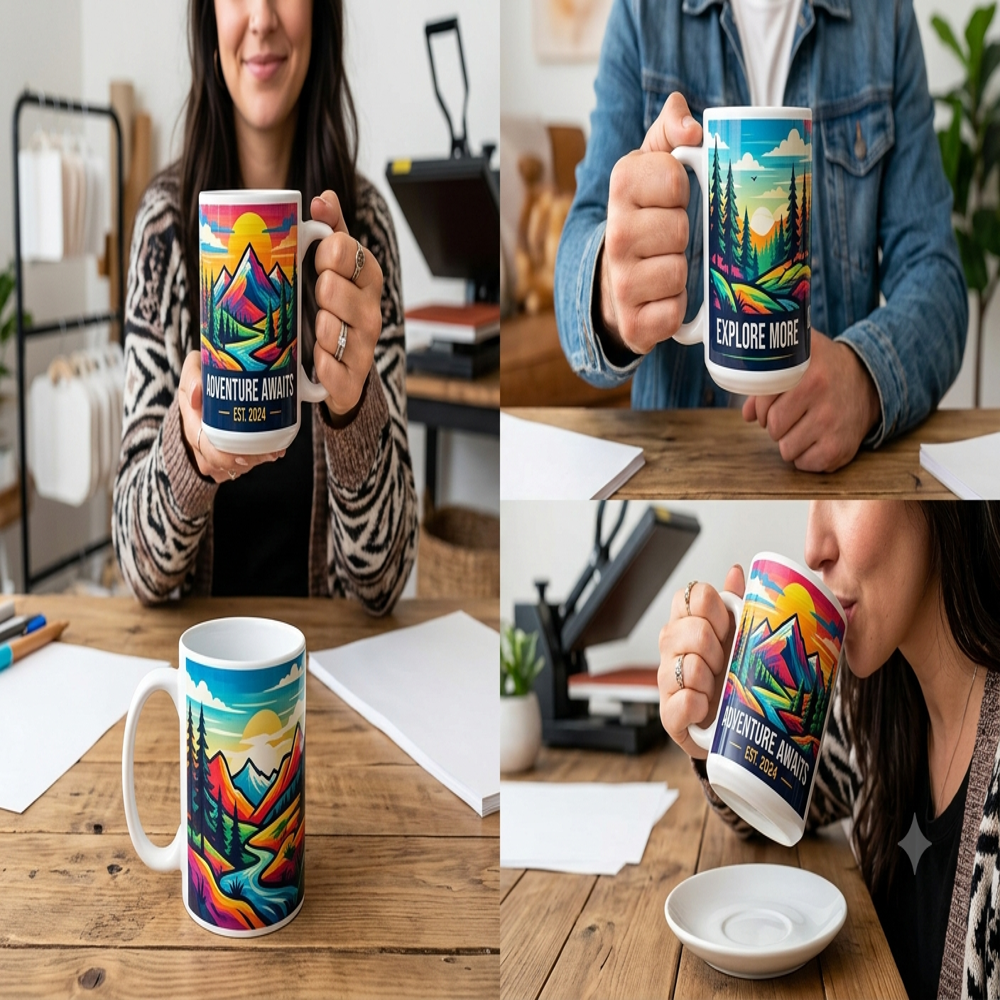Sublimation Ceramic Printed Mug - Capacity: 250ml Ltr