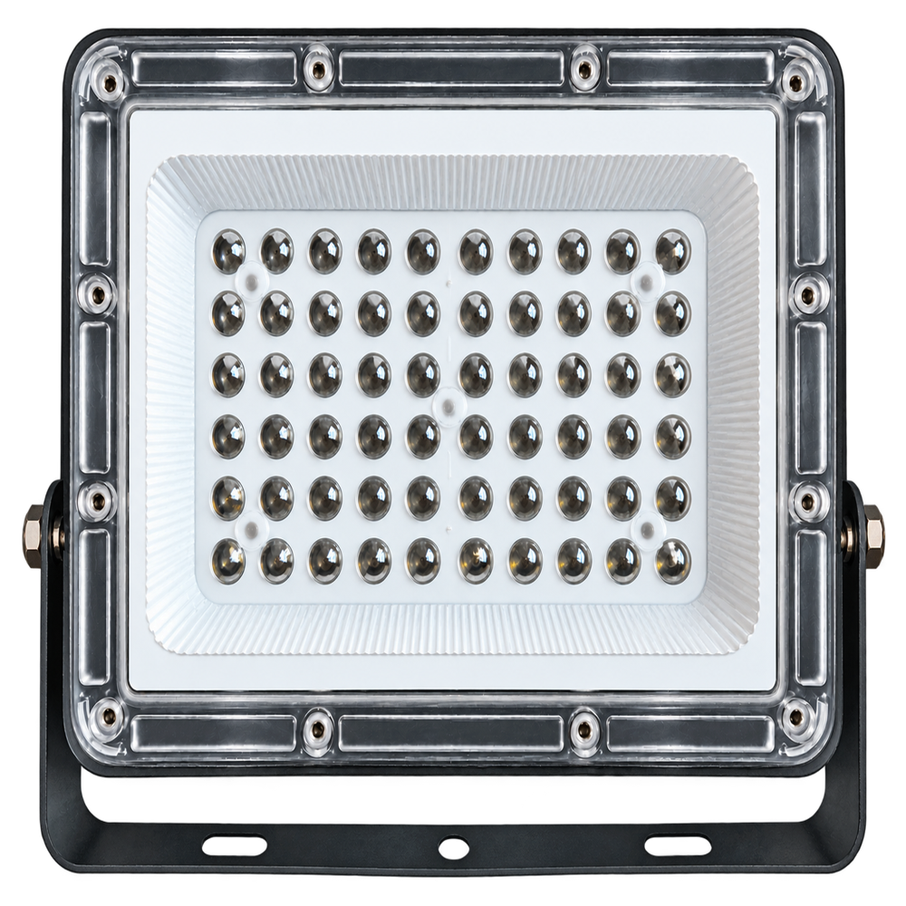 50W Slim Flood Light Housing (Set Of Housing, Lens, Reflector, Handle, Gaskit And Hardware) - Color: Grey