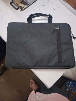 Khadi black laptop bag