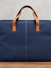 Navy Blue laptop bag Pu