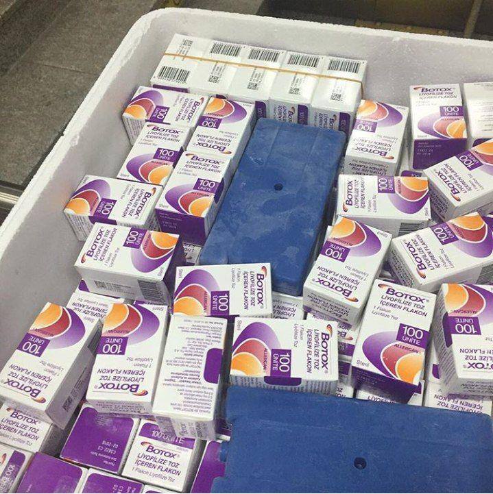 Botox 100Iu Allergan Vial Botulinum Toxin Asia-Europe-America Delivery.