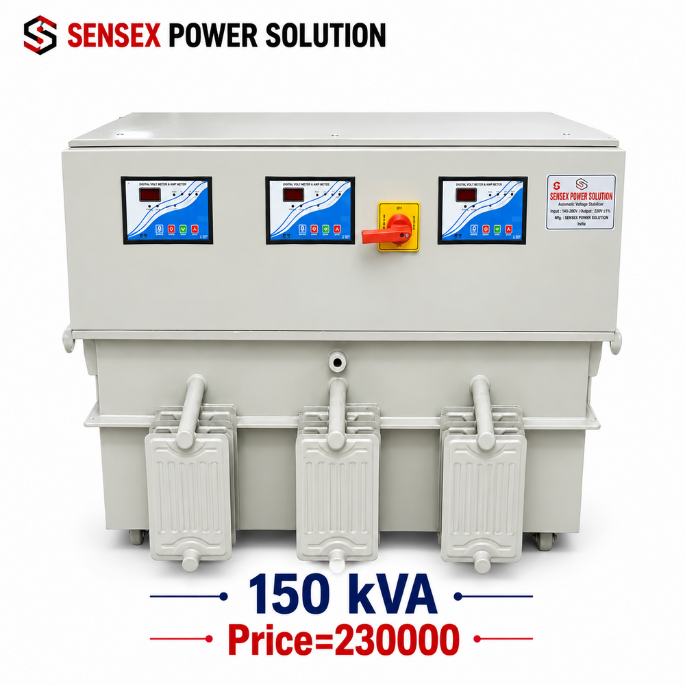 150Kva Servo Voltage Stabilizer - Ambient Temperature: 0C - 50C Celsius (Oc)