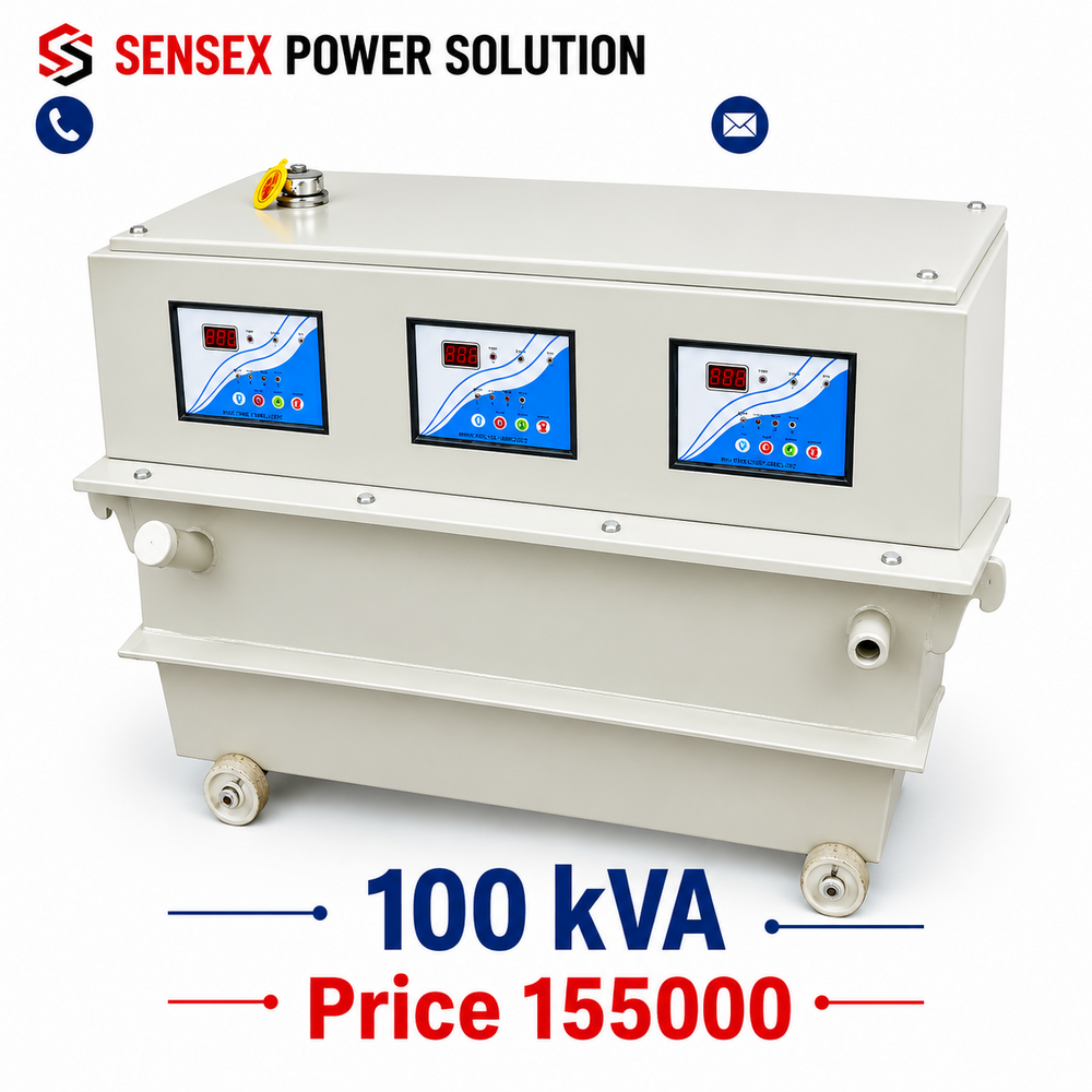 100Kva Servo Voltage Stabilizer - Ambient Temperature: 0C To +50C Celsius (Oc)