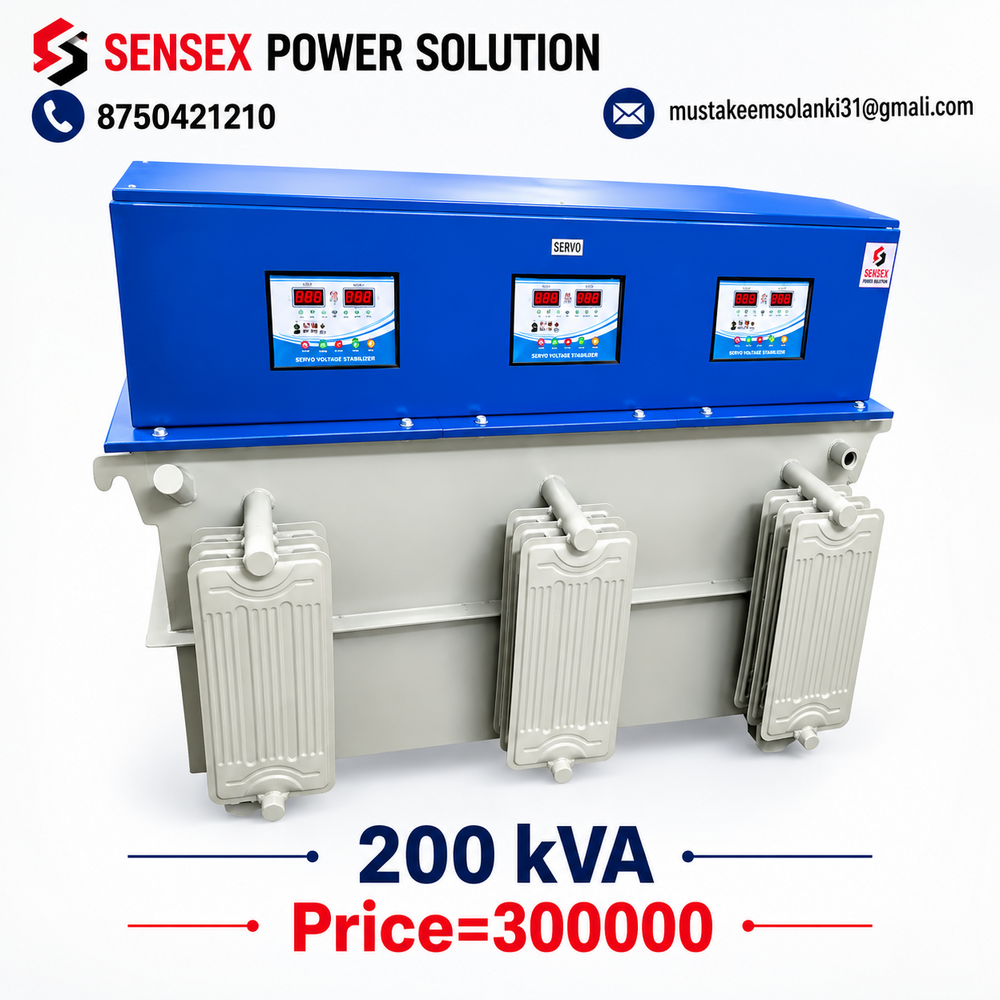 200Kva Servo Voltage Stabilizer - Ambient Temperature: 0C To 50C Celsius (Oc)