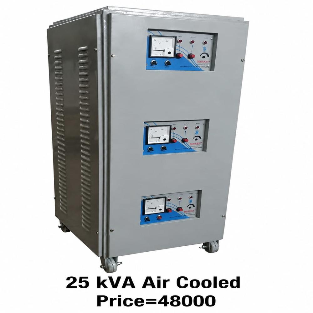 25KVA AIR COOLED Servo Voltage Stabilizer