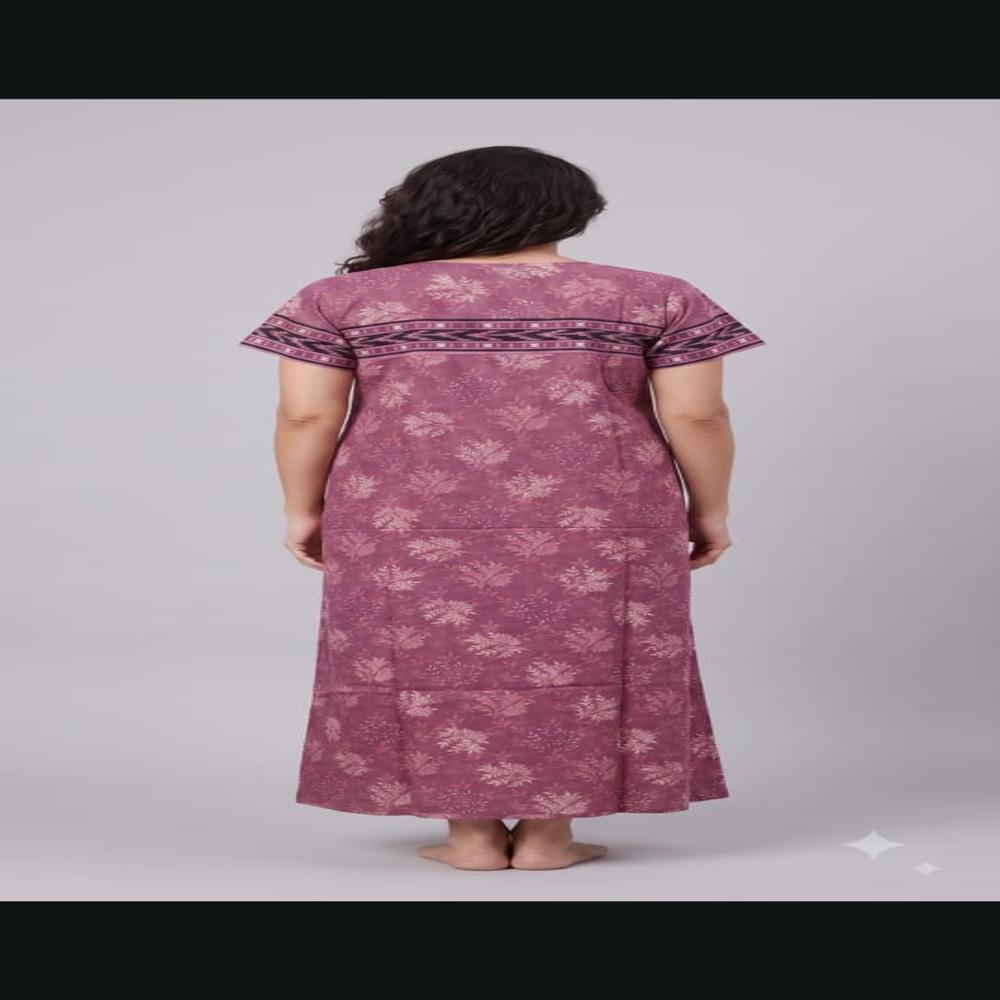 100% Pure Cotton Nighty for Women Printed Cotton Maxi Nighty Wholesale