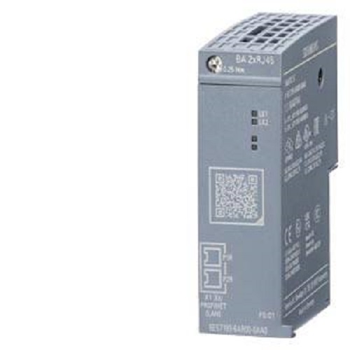 Siemens Simatic Et 200Sp 6Es7193-6Ar00-0Aa0 N/A (Profinet Busadapter Module) 1-Phase 24 V Ac/Dc (Control Supply) - Application: Connects Standard Rj45 Ethernet To Interface Module