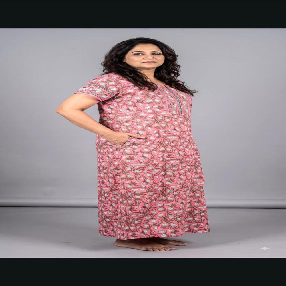 Pure Cotton Nightgown for Women Ladies Nighty Manufacturer & Supplier