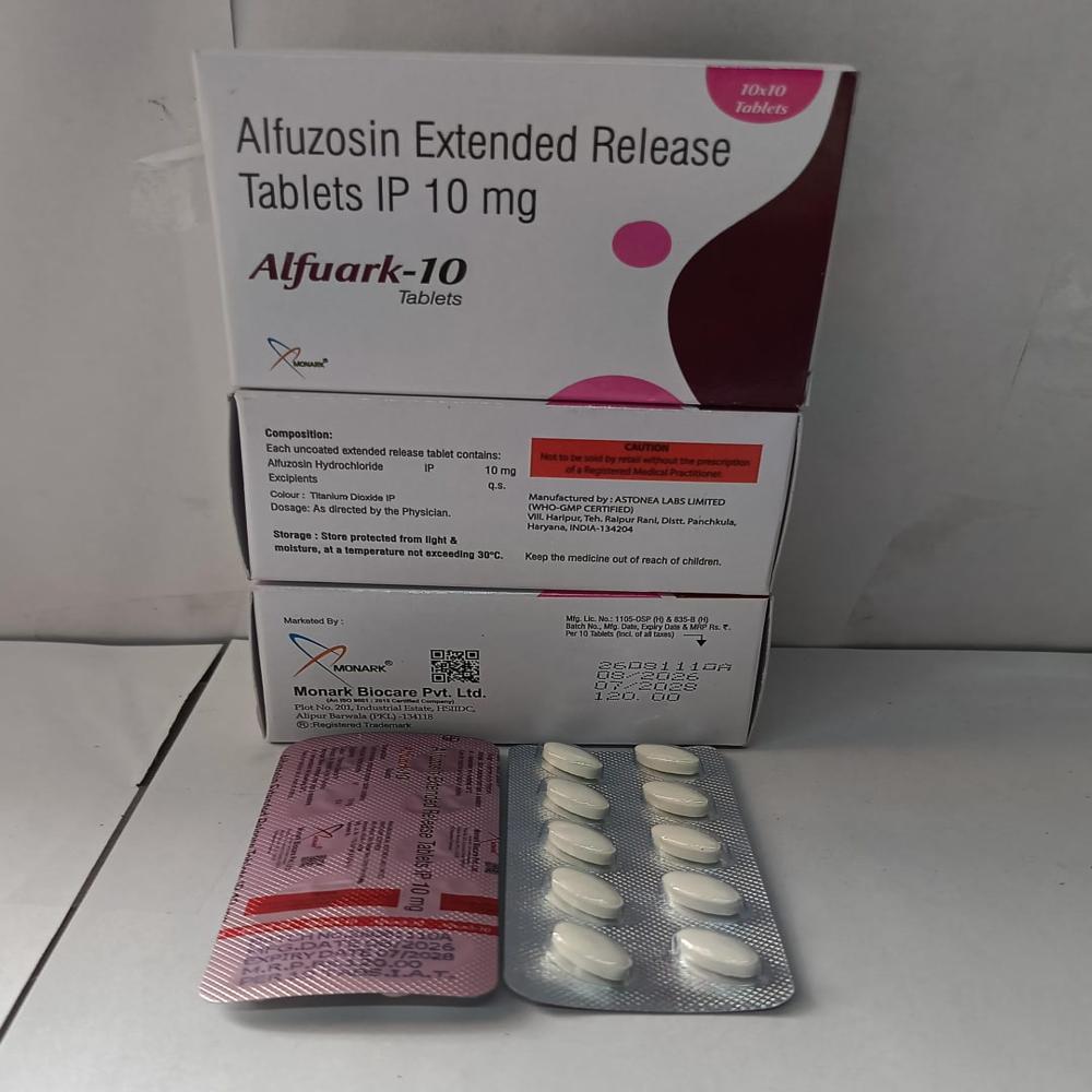 Alfuzosin Extended Release Tablets Ip 10 Mg - Drug Type: General Medicines
