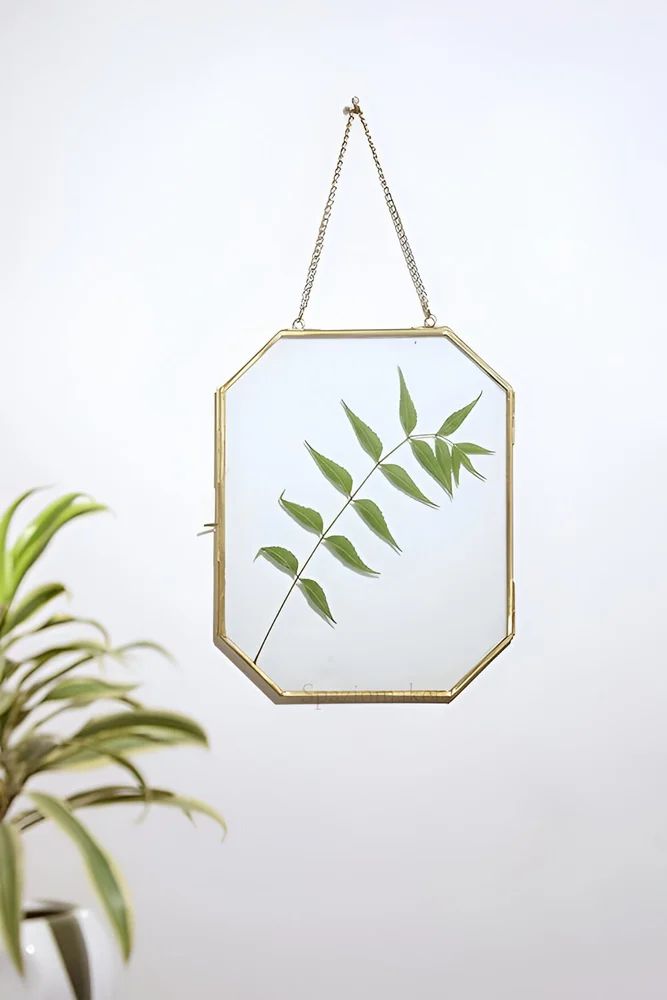 6x4 Octagon Glass Wall Hanging Photo Frame