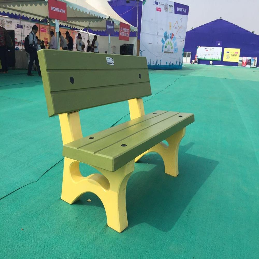Rcc Bench - Reinforced Cement Concrete, 5 Feet, Weather-resistant | Outdoor Seating For 3 People