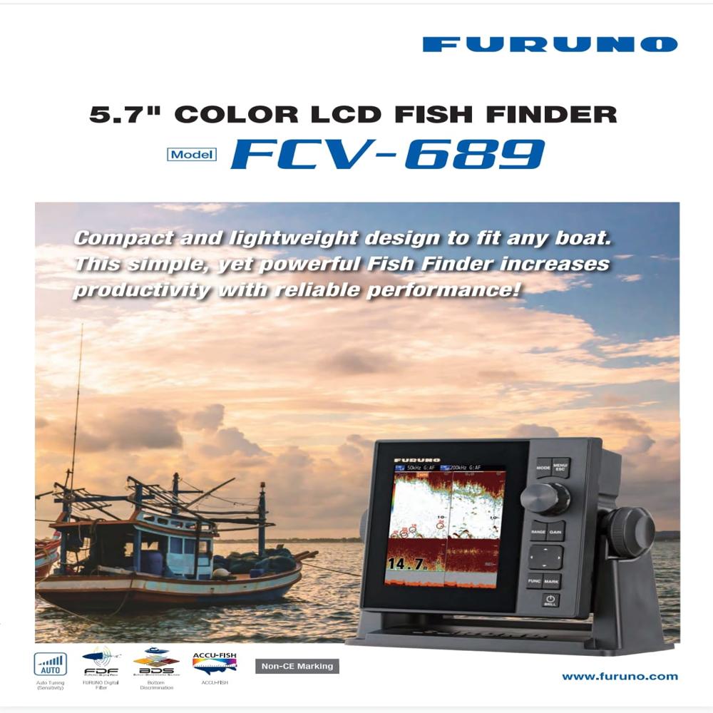Furuno Fcv689 5.7 Color Lcd Fish Finder - Material: Abs Plastic