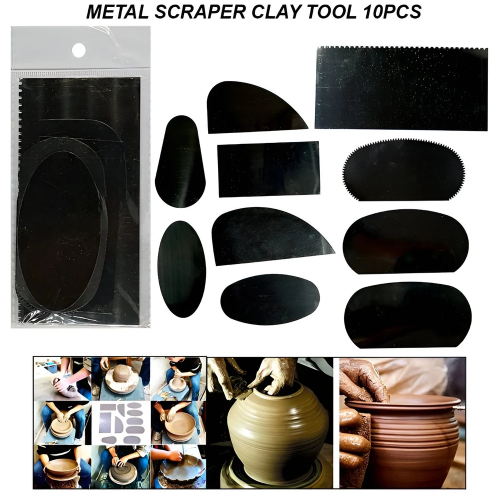 Metal Scraper Clay Tool 10Pcs