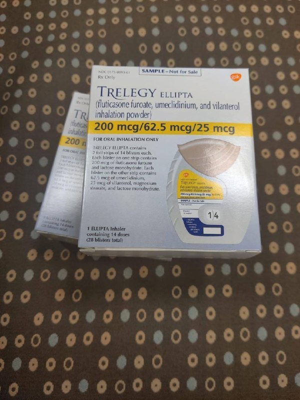 Trelegy Ellipta 92 micrograms inhaler fast shipping