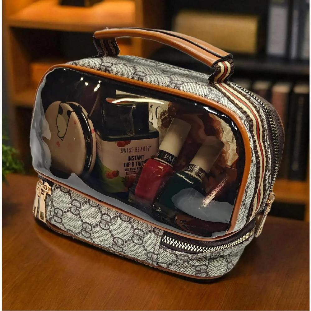 Double Layer Cosmetics Bag