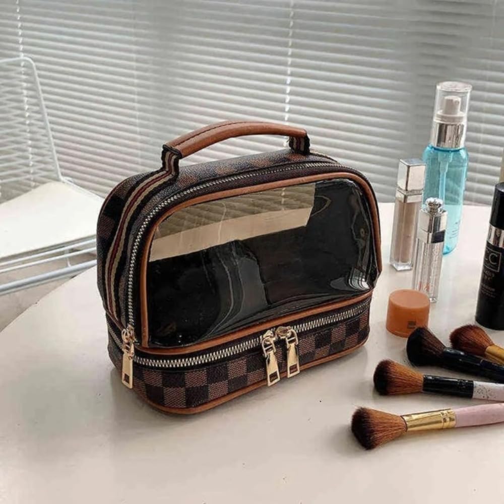 Double Layer Cosmetics Bag