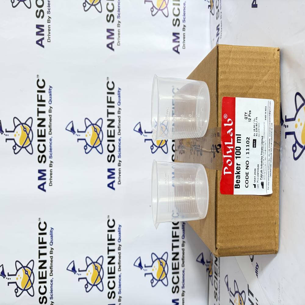 Beaker 100ml Polylab - Accuracy: N/a Mg