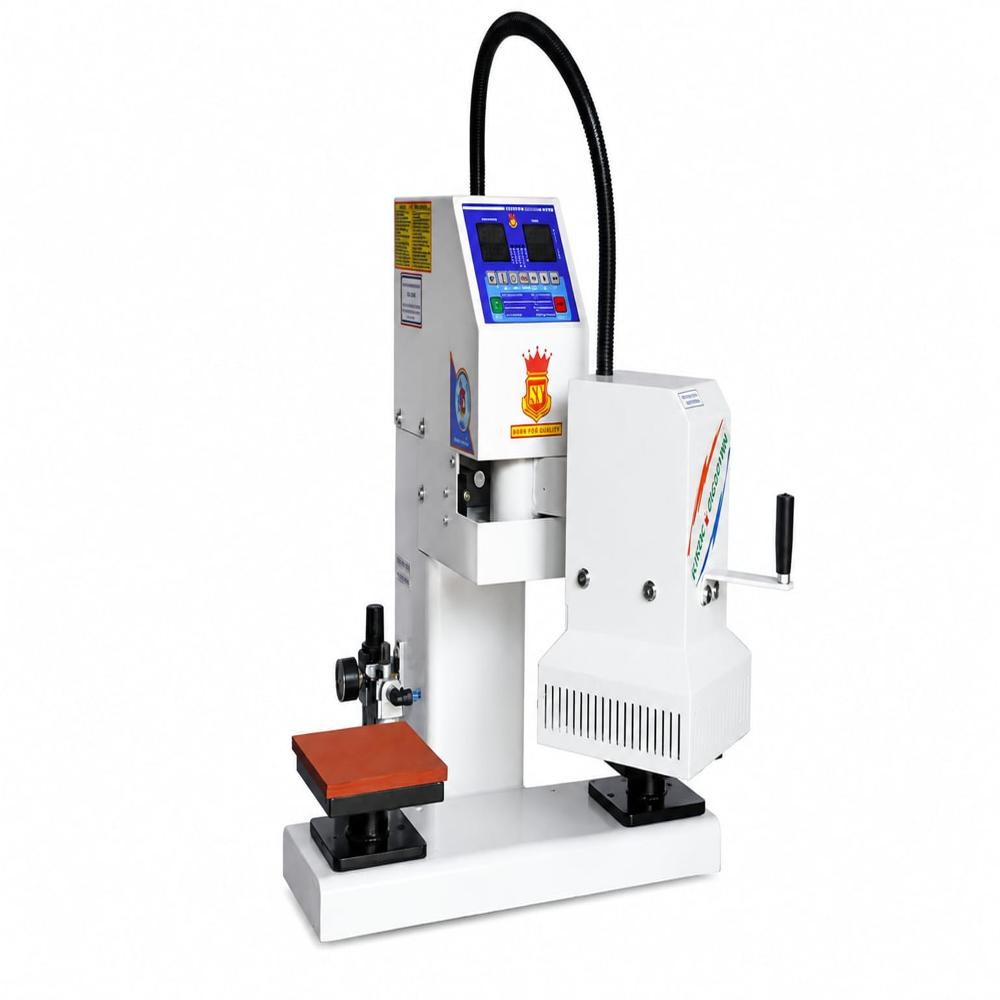 Double bed yoke label Fusing machine