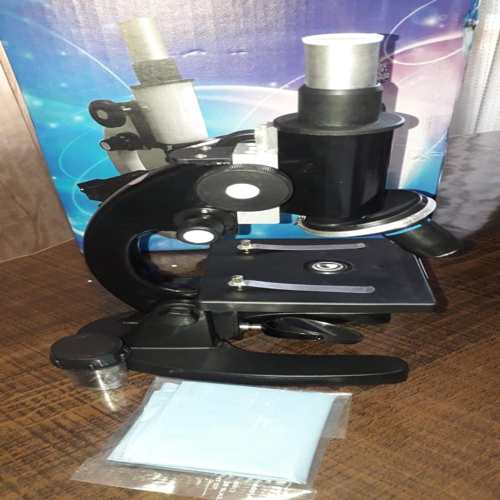 Student Microscope - Heavy Cast Body With 10x & 40x Objective Lenses, 10x Eyepiece, Stage Plate With Slide Clip | Ideal For Educational Use