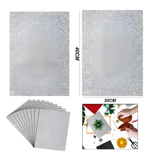 Glitter Foam Sheet With Sticker
