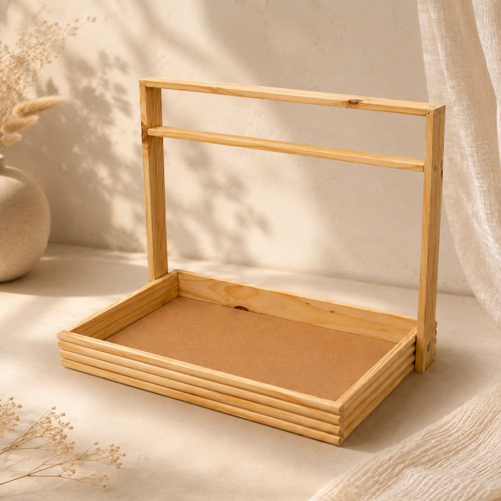 Pine Wood Trays And Basket