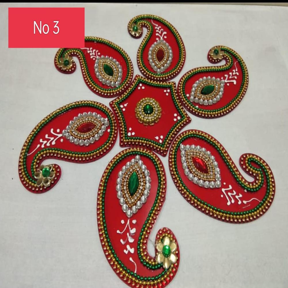 Acrylic designer Rangolies