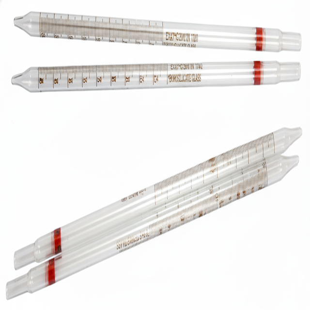 Glass milk pipette