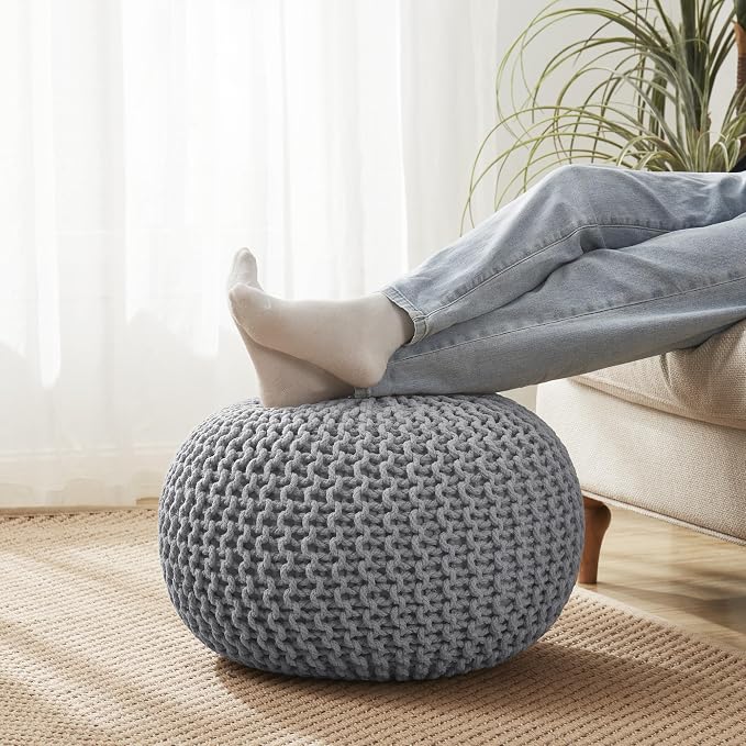 Cotton Pouf - Application: Home D Cor / Furniture