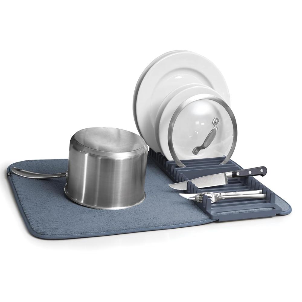 Microfiber Mat Space Saving Rack & Dish Drying Mat