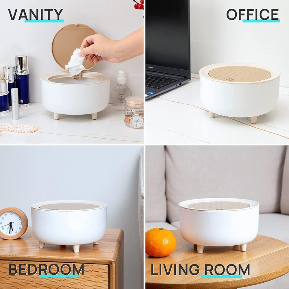 Mini Desk Dustbin with Lid