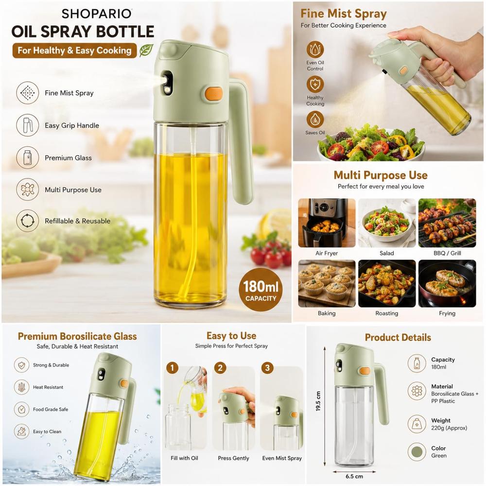 Oil Spray Bottle - 200 ML