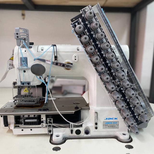 Jack JK-8009VCD Multi-Needle Elastic Insertion & Placket Chainstitch Machine