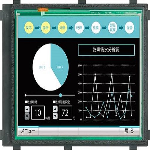 Mitsubishi Electric, Got2000 Series (Gt25 Open Frame Model) Gt2512F-Stnd, 12.1" Svga Tft Lcd Hmi, 65K Colors, 24V Dc, Open Frame / No Bezel - Application: Machine Parameter Adjustment