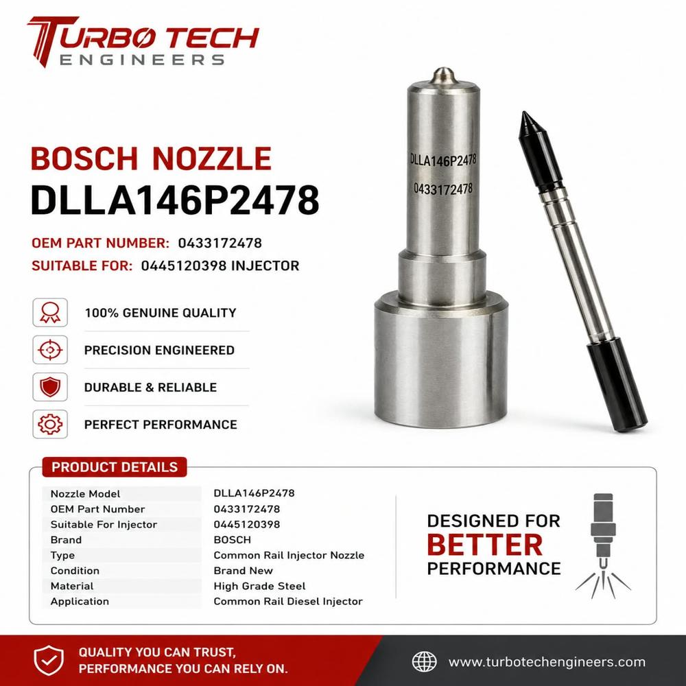 High-Quality Bosch Dlla146P2478 Diesel Injector Nozzle, - Dimension (L*W*H): 5 Meter (M)
