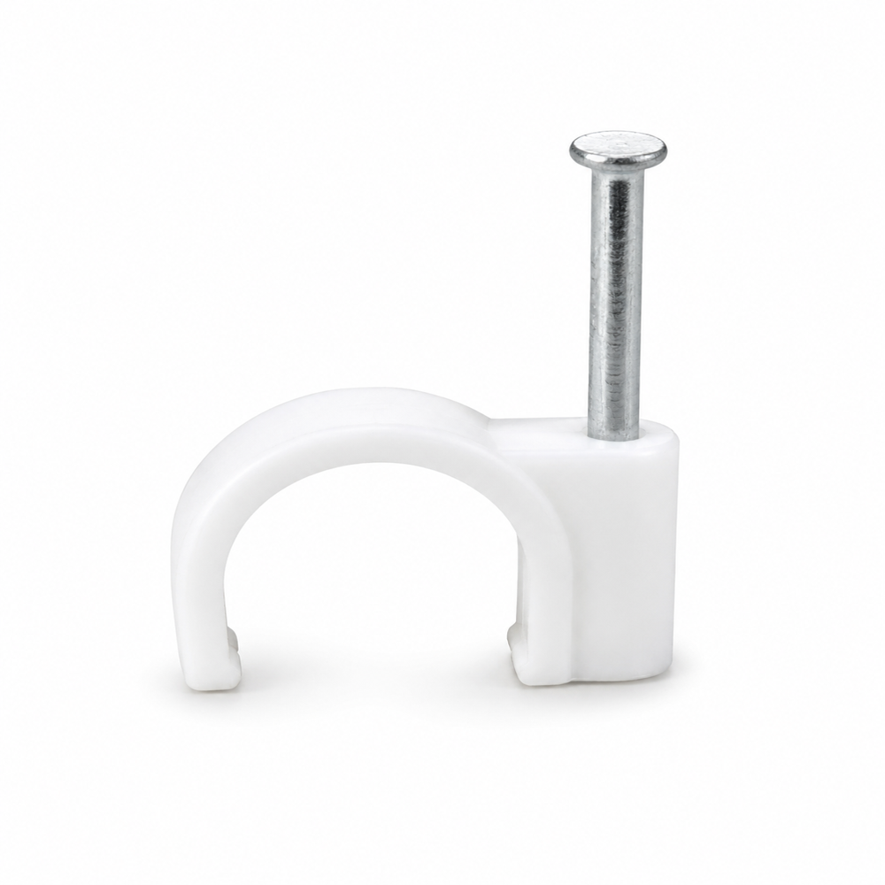 6mm Batten Ovel Pvc Cable Clip