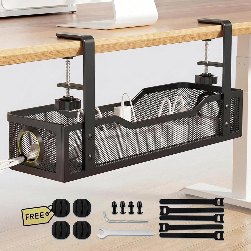 Under Desk Cable Organiser Rack