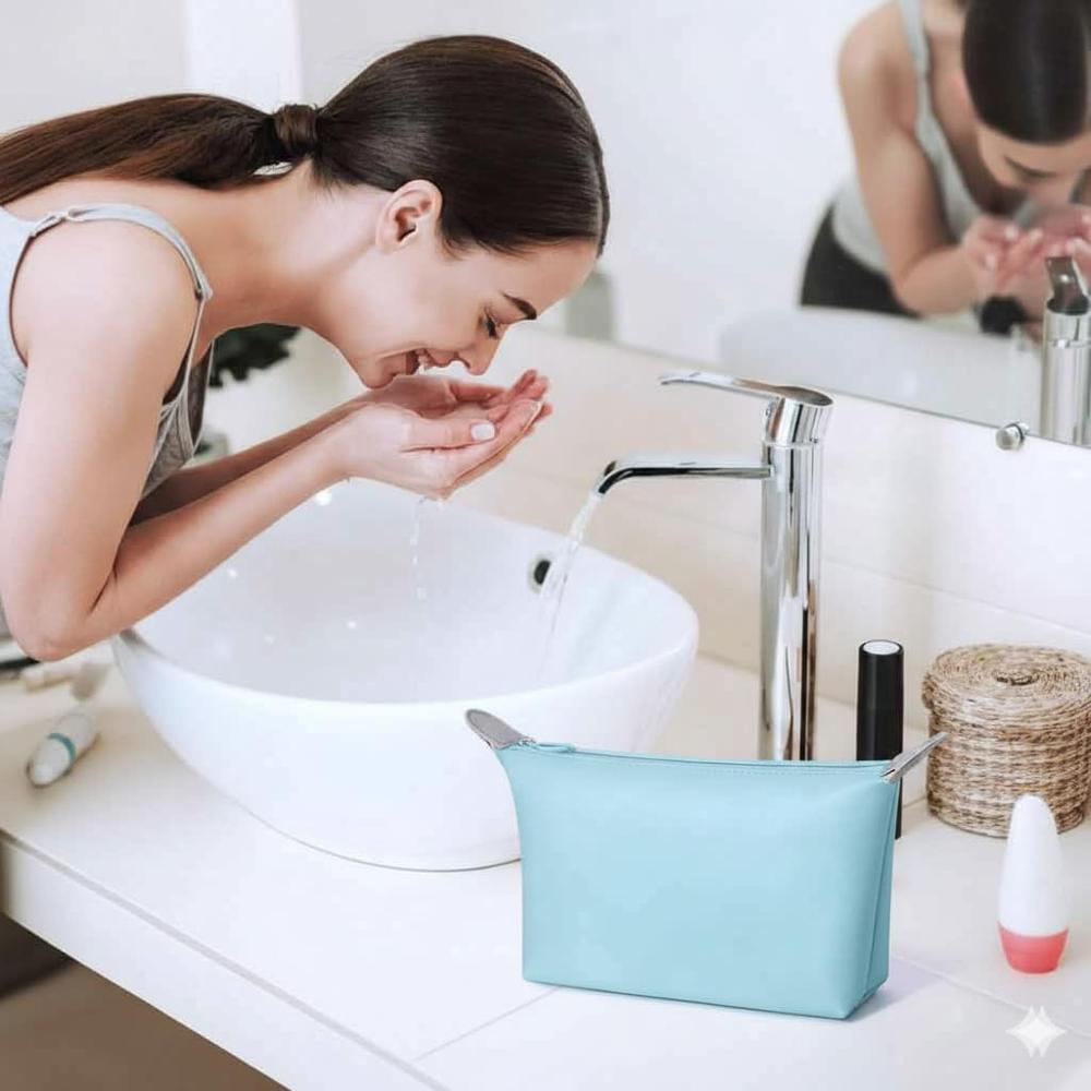 Triangle Makeup Bag