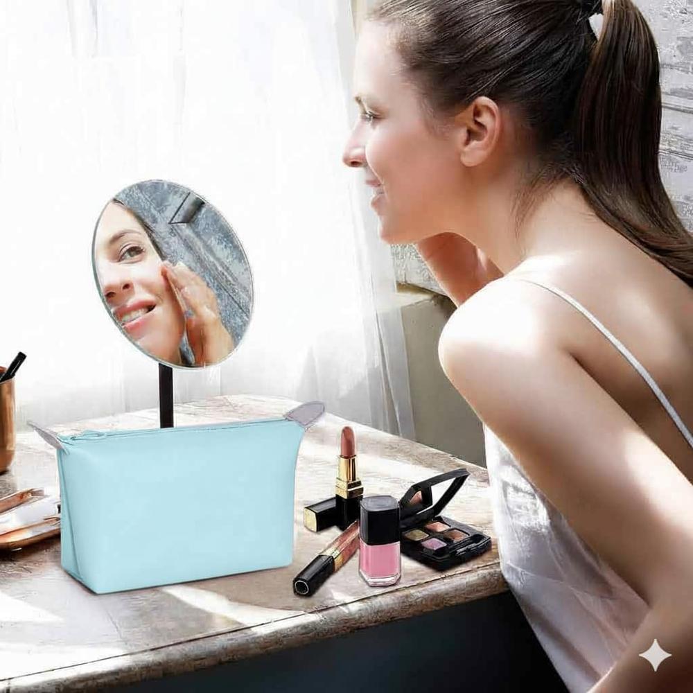 Triangle Makeup Bag