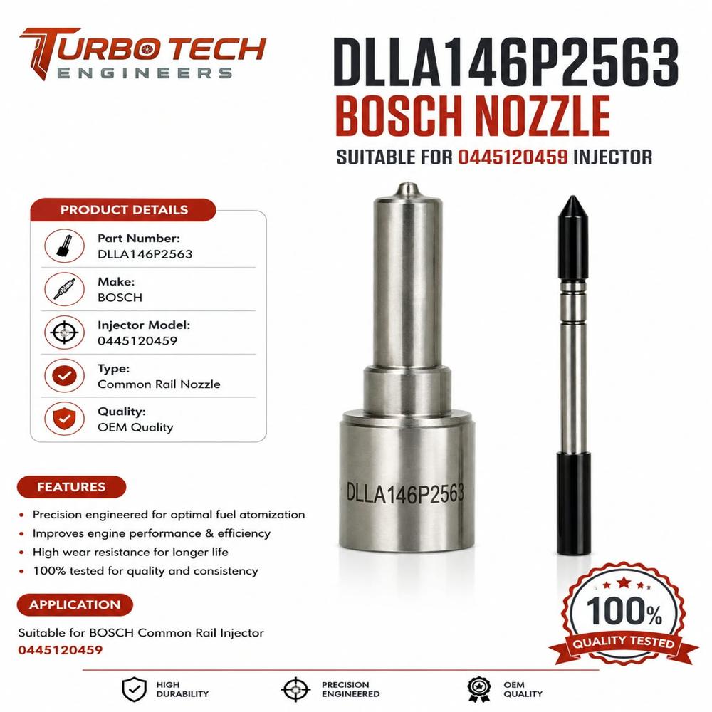 Bosch Common Rail Nozzle Dlla146P2563, Suitable For 0445120459 Injector - Dimension (L*W*H): 5 Meter (M)