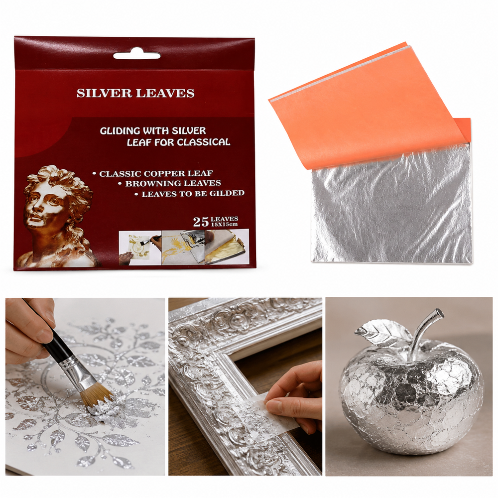 Silver Leaves Art Foil