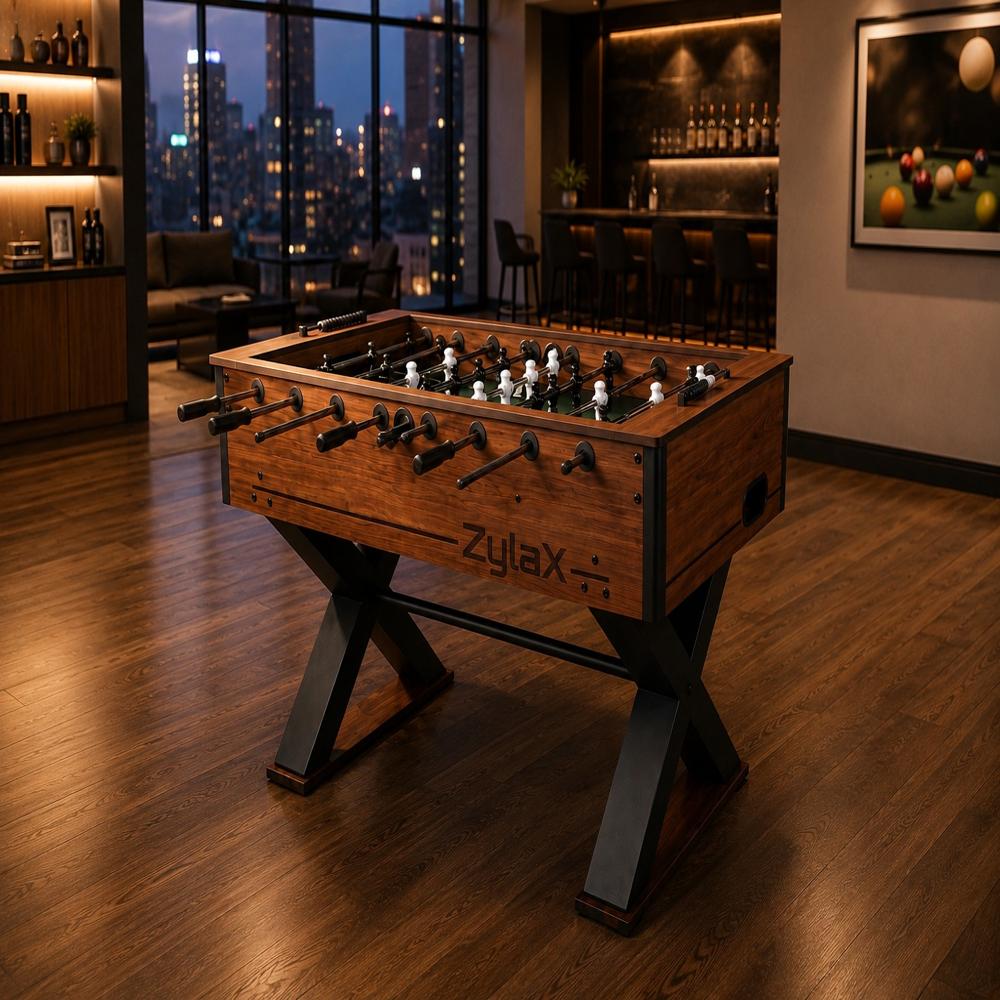 BOOT BOY 'Zylax' Foosball Table II Soccer Game for Adults II Commercial Foosball Table for heavy usage