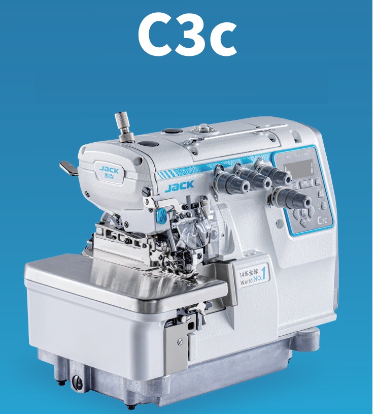 Jack C3C Fully Automatic Computerized High Speed Overlock Machine
